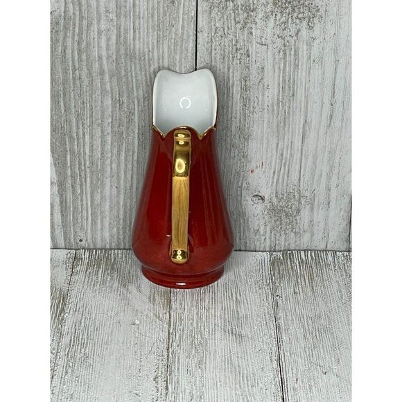 Vintage L. Godinger & Co. Enameled Porcelain Mini Pitcher Ewer - Picture 4 of 6